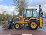 Minituur van Volvo BL 61 + graaflaad combinatie backhoe loader lader