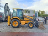 Minituur van Volvo BL 61 + graaflaad combinatie backhoe loader lader
