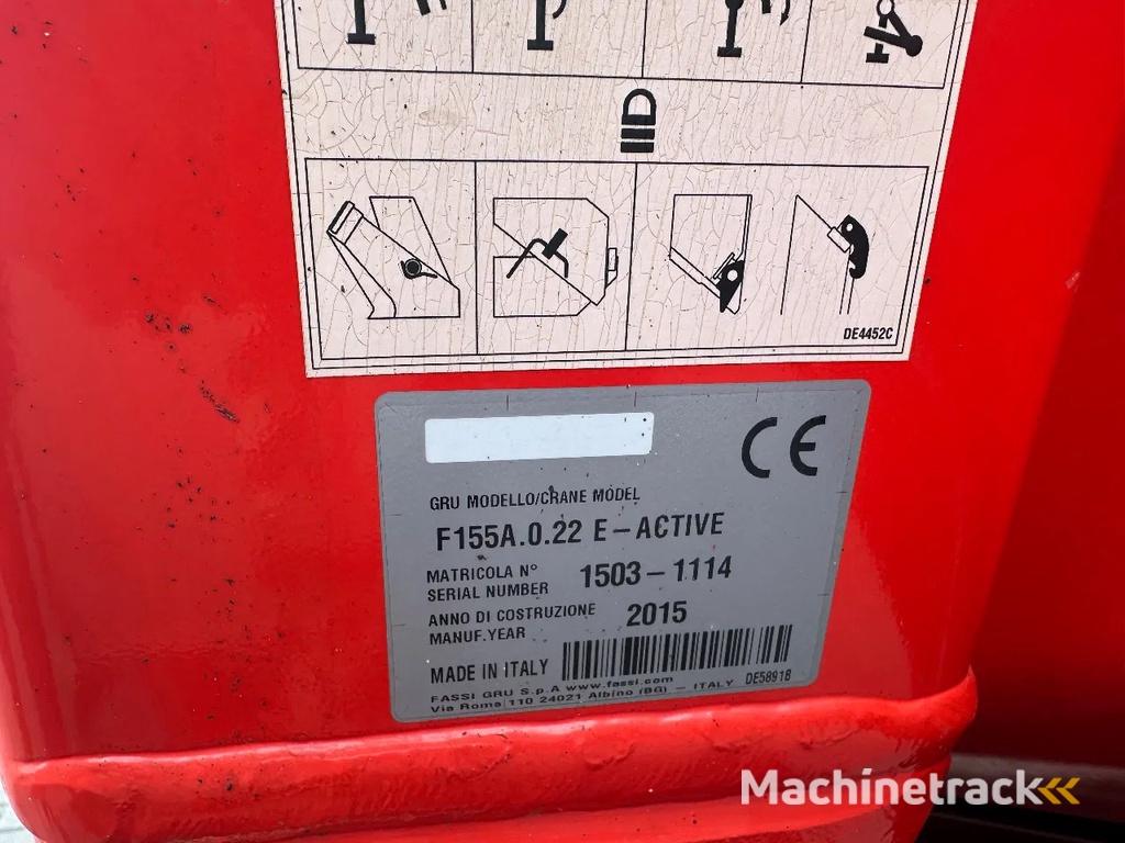 Fassi F155A.0.22 Crane / Kraan / Autolaadkraan / Ladekrane / Kran / Grua / Grues