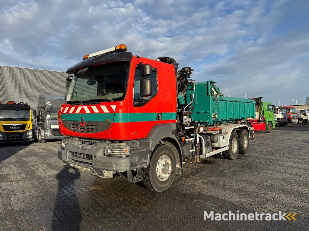 Renault Kerax 440 6x4 / Hiab 122 B-2 Hiduo / Hooklift XR21S51