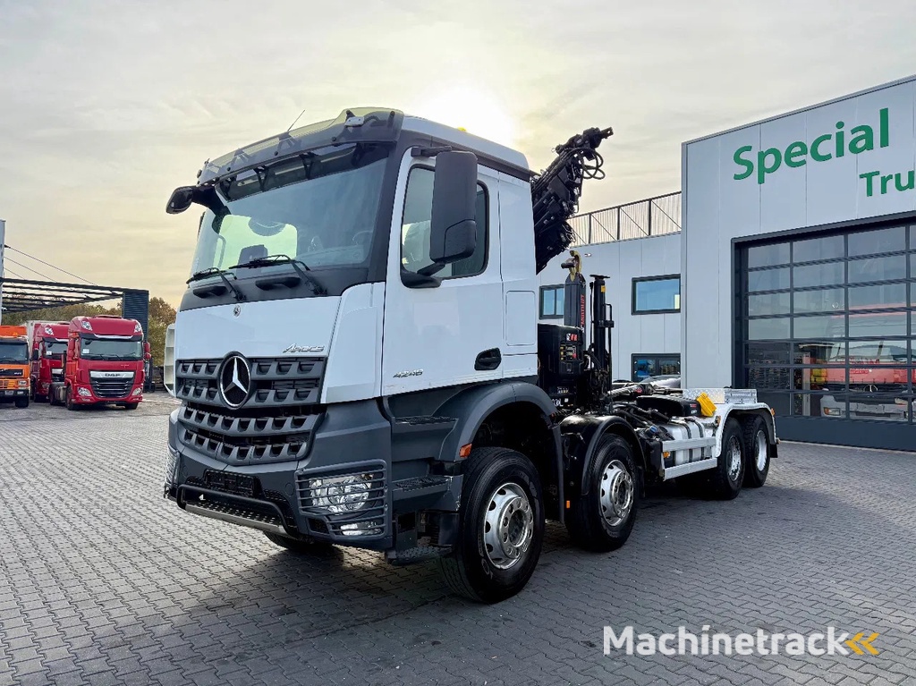 Mercedes-Benz Arocs 4248 / 8x4 / Euro VI D / HIAB X-HIPRO 232 E-6 / HOOKLIFT HIAB ULT21S51 (21Ton)