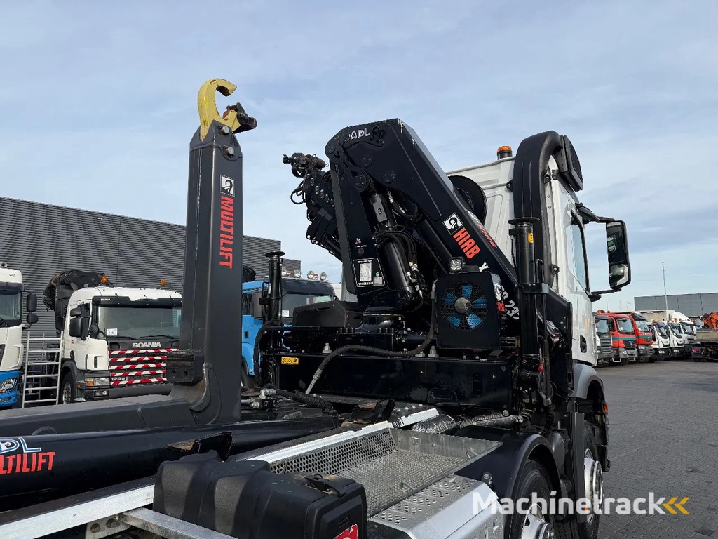 Mercedes-Benz Arocs 4248 / 8x4 / Euro VI D / HIAB X-HIPRO 232 E-6 / HOOKLIFT HIAB ULT21S51 (21Ton)