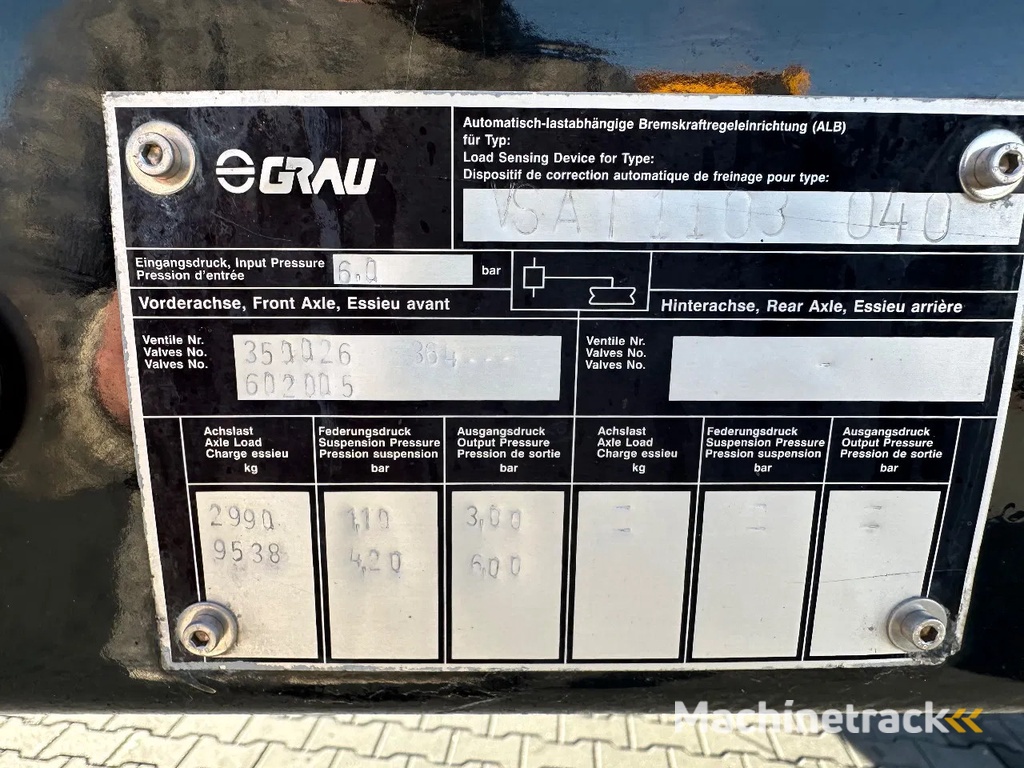 FISCHER VS MONT / Dieplader / Truck Transport Trailer