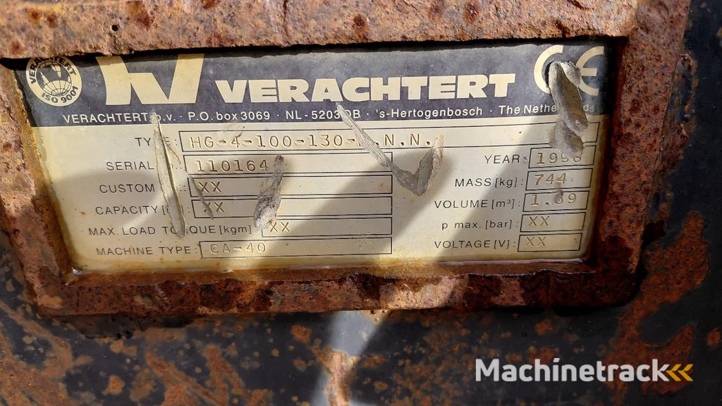 Verachtert CW30 / CW40 digging bucket / 1.30m wide