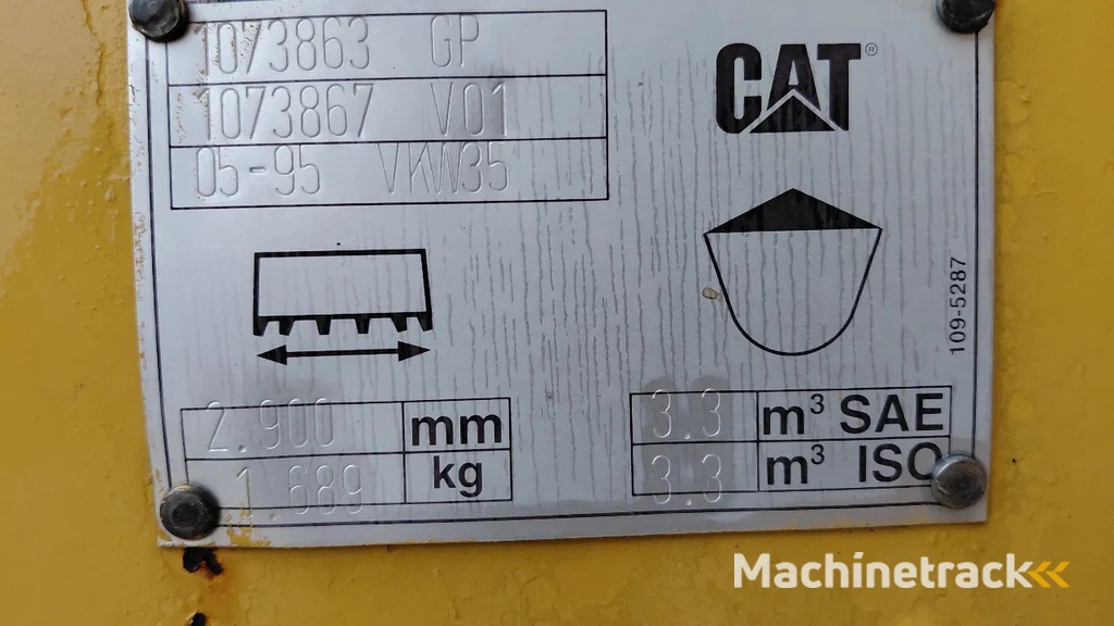 Caterpillar 950 / 962 loader bucket with teeth / NEW