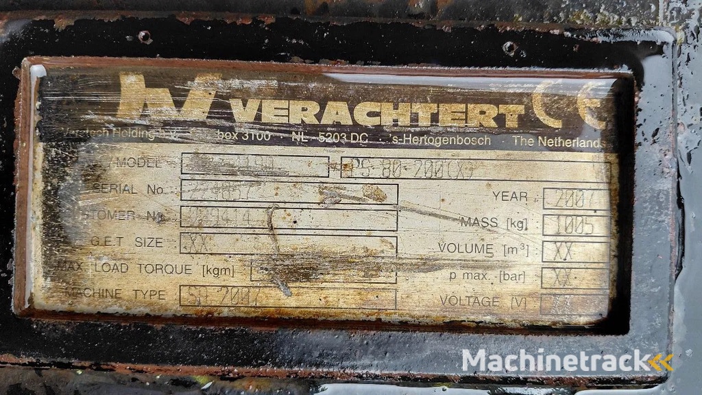 Verachtert Pallet forks System 2007 2008