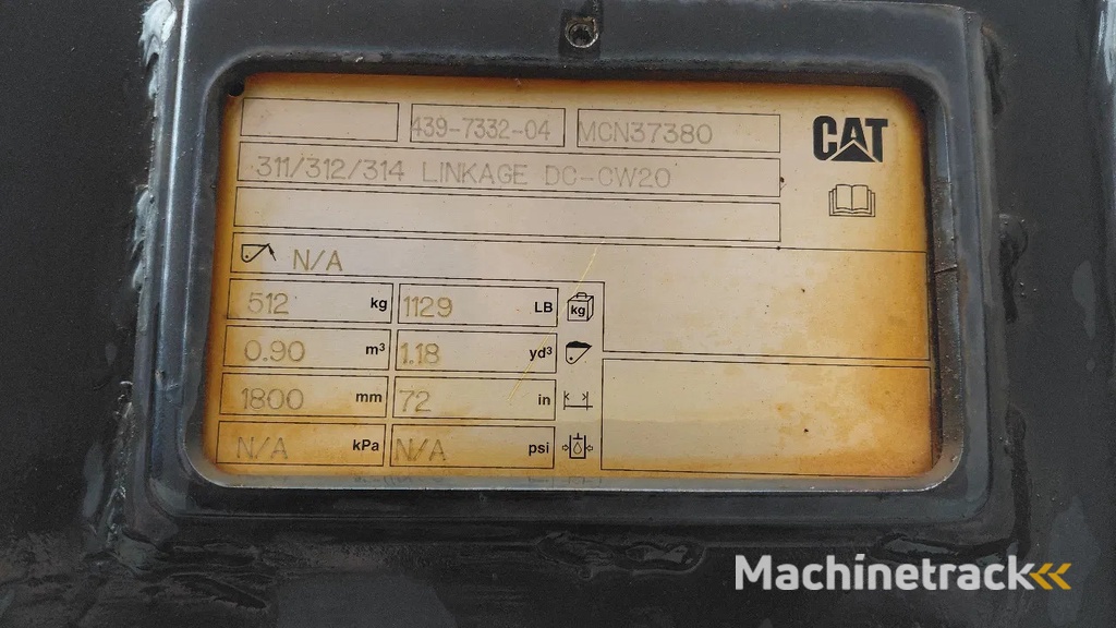 Caterpillar Cleaning bucket CW20 CW30 1.80m wide NEW