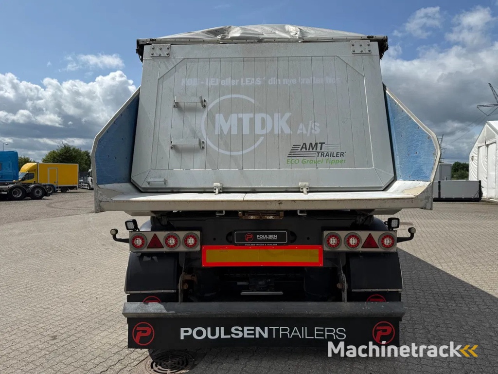 AMT 4-axle 36m3 tiptrailer with aut. tarpaulin roof