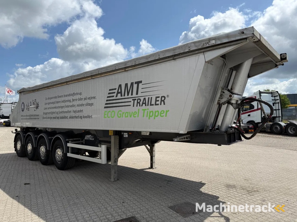 AMT 4-axle 36m3 tiptrailer with aut. tarpaulin roof