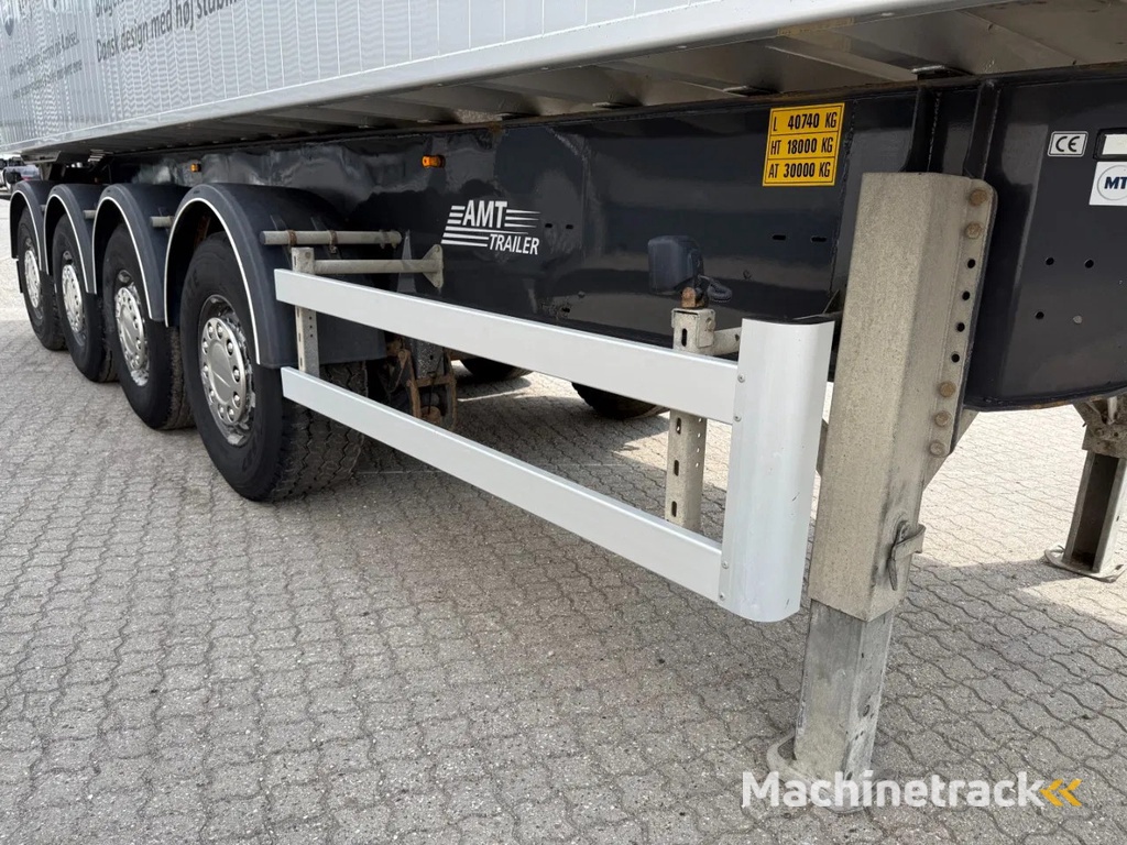 AMT 4-axle 36m3 tiptrailer with aut. tarpaulin roof