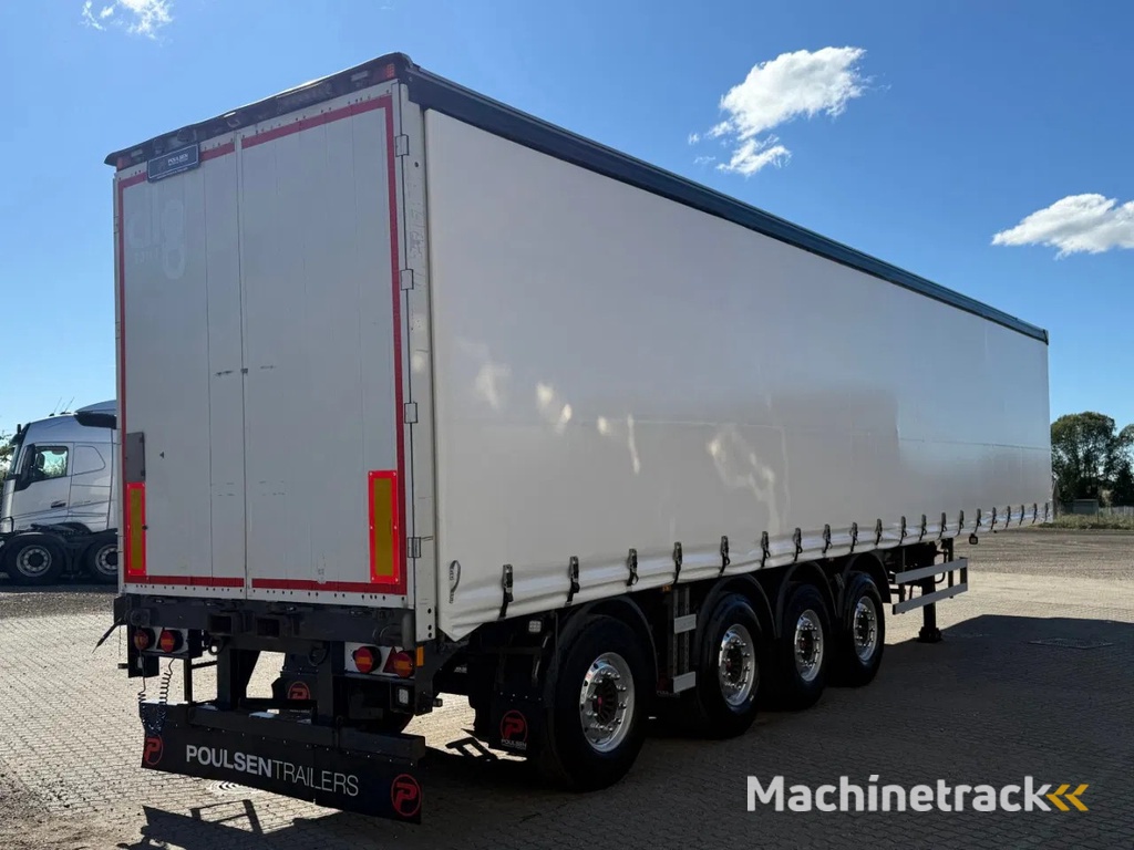 BP Trailer 4-axle sliding curtain trailer with forklift mount