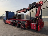 Minituur van Volvo FM 500 FM 500 8x4*4 with crane + 3-way tipping cable system
