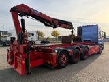 Minituur van Volvo FM 500 FM 500 8x4*4 with crane + 3-way tipping cable system