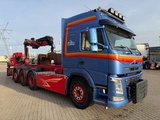 Minituur van Volvo FM 500 FM 500 8x4*4 with crane + 3-way tipping cable system