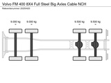 Minituur van Volvo FM 400 8X4 Full Steel Big Axles Cable NCH