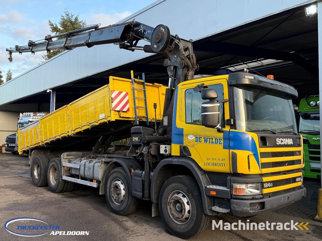 Scania P124-420 8x4 Naafreductie, Bladgeveerd, Handgeschakeld, HIAB 322 E5 TC11230