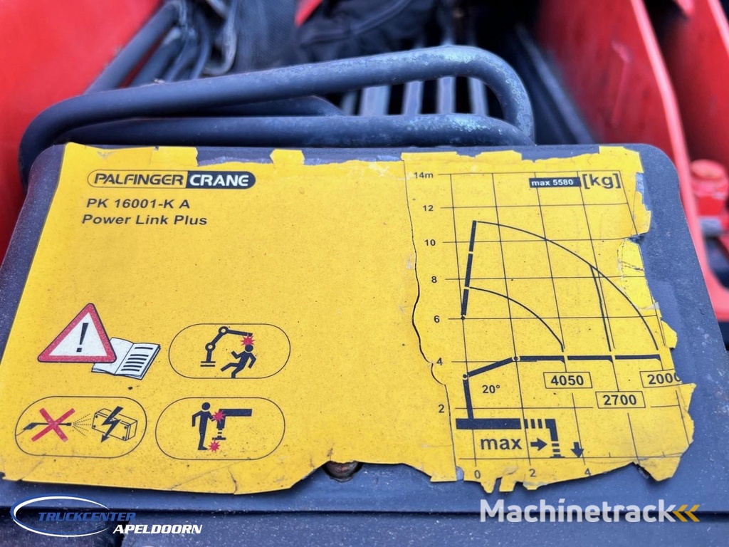 DAF CF 85.410 6x4 Bladgeveerd, Palfinger PK16001, Pallift TC10955