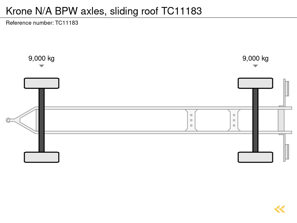 Krone N/A BPW assen, Schuifdak TC11183