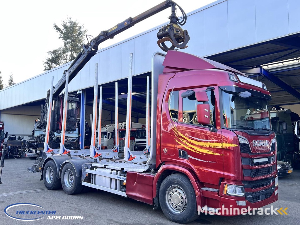 Scania R650 V8 NGS 6x4, Retarder, Jonsered Houtkraan TC11107