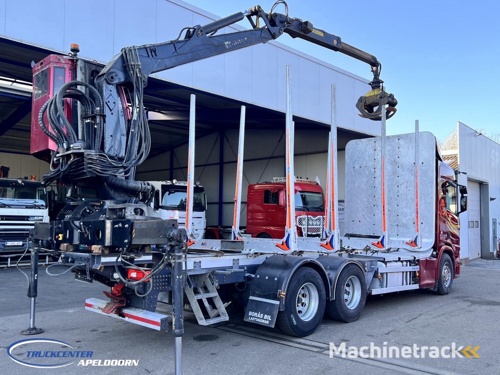 Scania R650 V8 NGS 6x4, Retarder, Jonsered Houtkraan TC11107