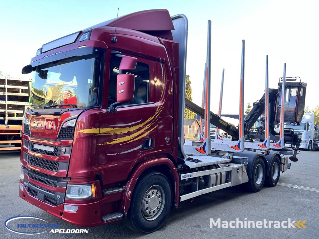 Scania R650 V8 NGS 6x4, Retarder, Jonsered Houtkraan TC11107