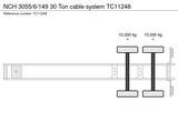 Miniaturansicht von NCH 3055/6/149 30-Tonnen-Kabelsystem TC11248