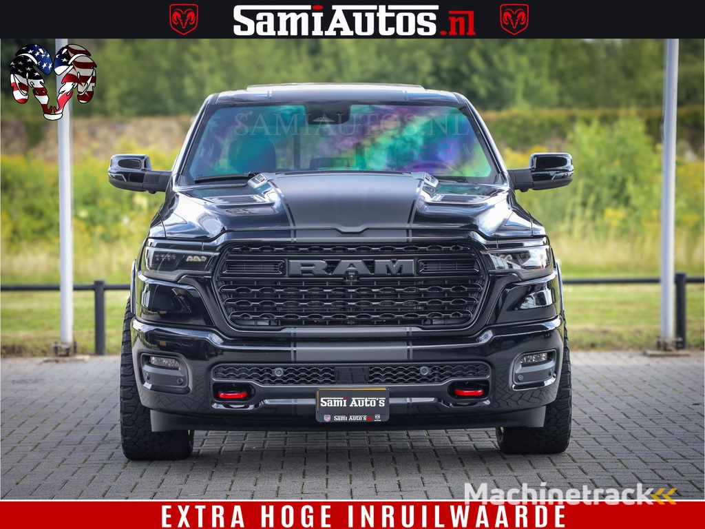 Dodge Ram 1500 Limited Night H.O 540HP 706Nm | Massage + Full Option | De Meest Luxe en Volle Pick-Up in zijn Klasse | Comfortabele Dubbele Cabine met Royale 5 Zitplaatsen | BPM vrij | Nu Leverbaar uit Voorraad | Voorraad Nr 2349 -  5159