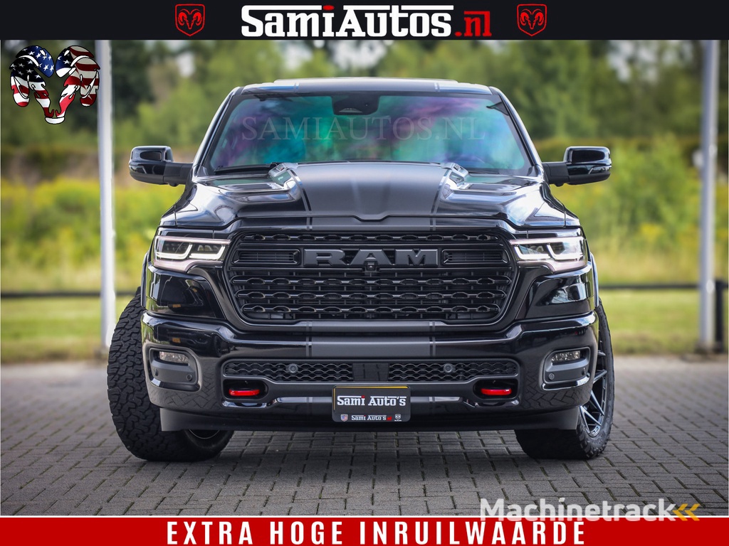 Dodge Ram 1500 Limited Night H.O  540HP 706Nm | Massage + Full Option | De Meest Luxe en Volle Pick-Up in zijn Klasse | Comfortabele Dubbele Cabine met Royale 5 Zitplaatsen | BPM vrij | Nu Leverbaar uit Voorraad | Voorraad Nr 2348 - 5158