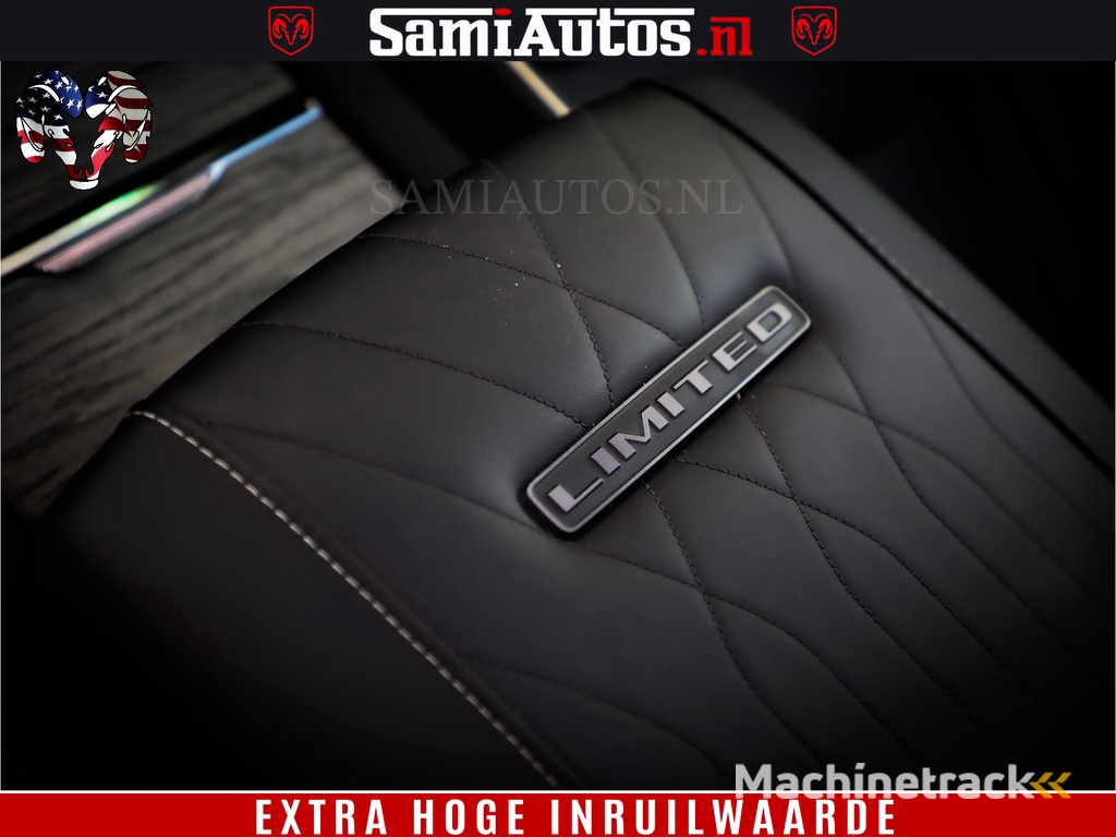 Dodge Ram 1500 Limited Night H.O  540HP 706Nm | Massage + Full Option | De Meest Luxe en Volle Pick-Up in zijn Klasse | Comfortabele Dubbele Cabine met Royale 5 Zitplaatsen | BPM vrij | Nu Leverbaar uit Voorraad | Voorraad Nr 2348 - 5158