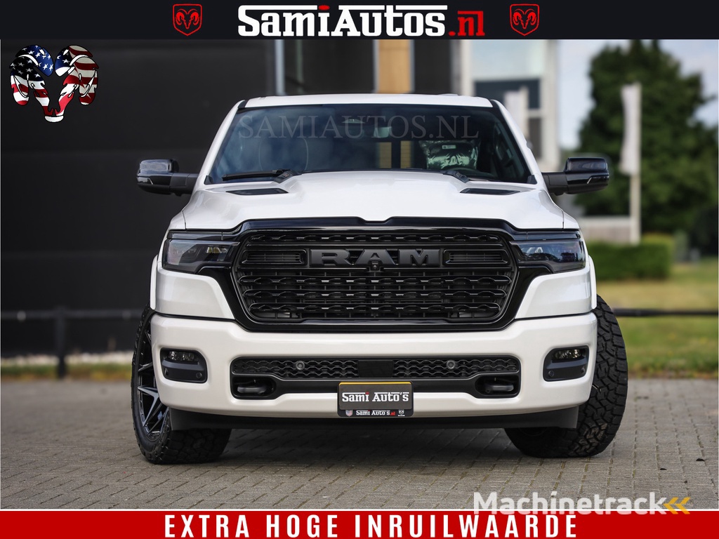 Dodge Ram 1500 1500 Limited Night High Output 540HP 706Nm | Massage + Full Option | De Meest Luxe en Volle Pick-Up in zijn Klasse | Comfortabele Dubbele Cabine met Royale 5 Zitplaatsen | BPM vrij | Nu Leverbaar uit Voorraad | Voorraad Nr 2298 - 7479