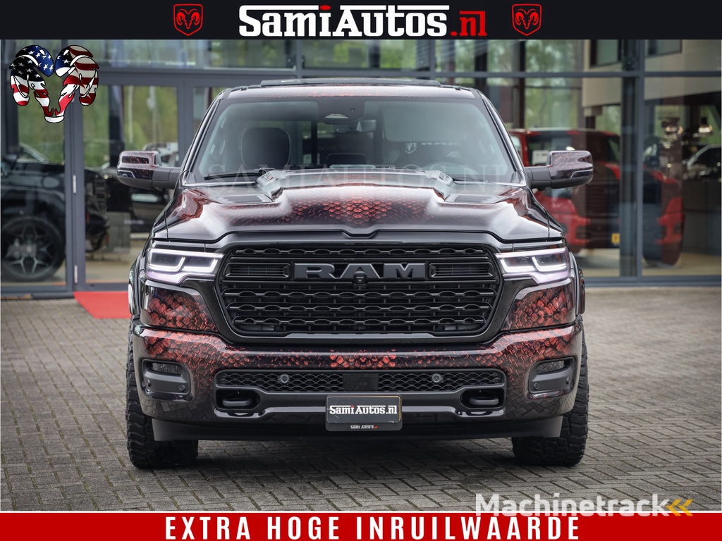 Dodge Ram COBRA EDITION | All-In Prijs | 1500 Limited Night High Output 540HP 706Nm | Massage + Full Option | De Meest Luxe en Volle Pick-Up in zijn Klasse | Comfortabele Dubbele Cabine met Royale 5 Zitplaatsen | BPM vrij | Nu Leverbaar uit Voorraad | Voo