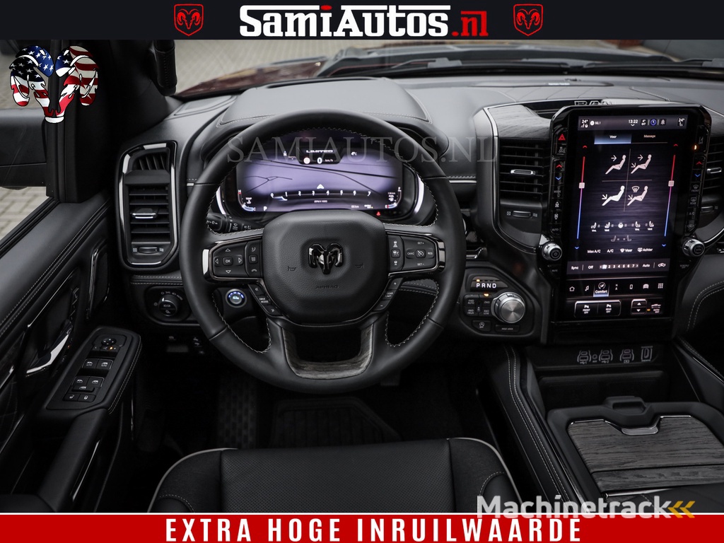Dodge Ram COBRA EDITION | All-In Prijs | 1500 Limited Night High Output 540HP 706Nm | Massage + Full Option | De Meest Luxe en Volle Pick-Up in zijn Klasse | Comfortabele Dubbele Cabine met Royale 5 Zitplaatsen | BPM vrij | Nu Leverbaar uit Voorraad | Voo