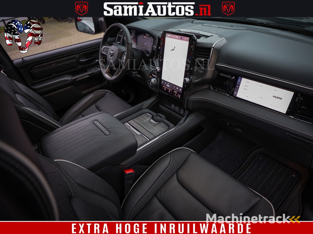 Dodge Ram COBRA EDITION | All-In Prijs | 1500 Limited Night High Output 540HP 706Nm | Massage + Full Option | De Meest Luxe en Volle Pick-Up in zijn Klasse | Comfortabele Dubbele Cabine met Royale 5 Zitplaatsen | BPM vrij | Nu Leverbaar uit Voorraad | Voo