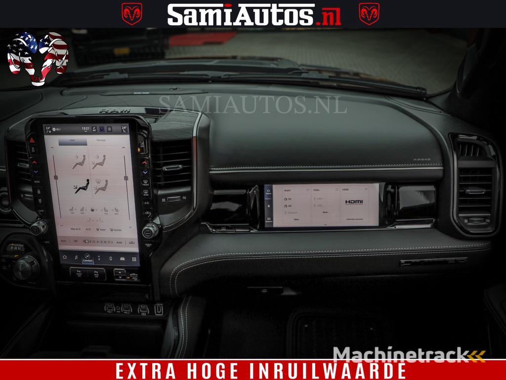 Dodge Ram COBRA EDITION | All-In Prijs | 1500 Limited Night High Output 540HP 706Nm | Massage + Full Option | De Meest Luxe en Volle Pick-Up in zijn Klasse | Comfortabele Dubbele Cabine met Royale 5 Zitplaatsen | BPM vrij | Nu Leverbaar uit Voorraad | Voo