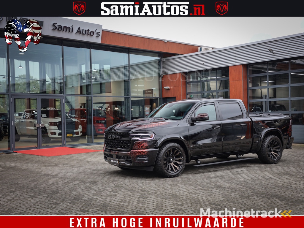 Dodge Ram COBRA EDITION | All-In Prijs | 1500 Limited Night High Output 540HP 706Nm | Massage + Full Option | De Meest Luxe en Volle Pick-Up in zijn Klasse | Comfortabele Dubbele Cabine met Royale 5 Zitplaatsen | BPM vrij | Nu Leverbaar uit Voorraad | Voo