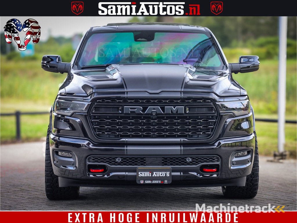 Dodge Ram 1500 Limited Night High Output 540HP 706Nm | Massage + Full Option | De Meest Luxe en Volle Pick-Up in zijn Klasse | Comfortabele Dubbele Cabine met Royale 5 Zitplaatsen | BPM vrij | Nu Leverbaar uit Voorraad | Voorraad Nr 2326 - 5169