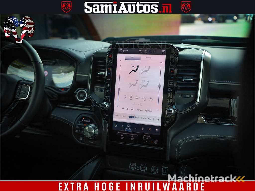 Dodge Ram 1500 Limited Night High Output 540HP 706Nm | Massage + Full Option | De Meest Luxe en Volle Pick-Up in zijn Klasse | Comfortabele Dubbele Cabine met Royale 5 Zitplaatsen | BPM vrij | Nu Leverbaar uit Voorraad | Voorraad Nr 2326 - 5169