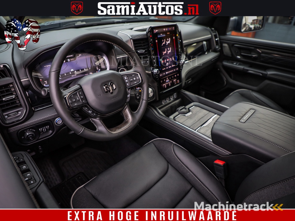 Dodge Ram 1500 Limited Night High Output 540HP 706Nm | Massage + Full Option | De Meest Luxe en Volle Pick-Up in zijn Klasse | Comfortabele Dubbele Cabine met Royale 5 Zitplaatsen | BPM vrij | Nu Leverbaar uit Voorraad | Voorraad Nr 2357 - 5182