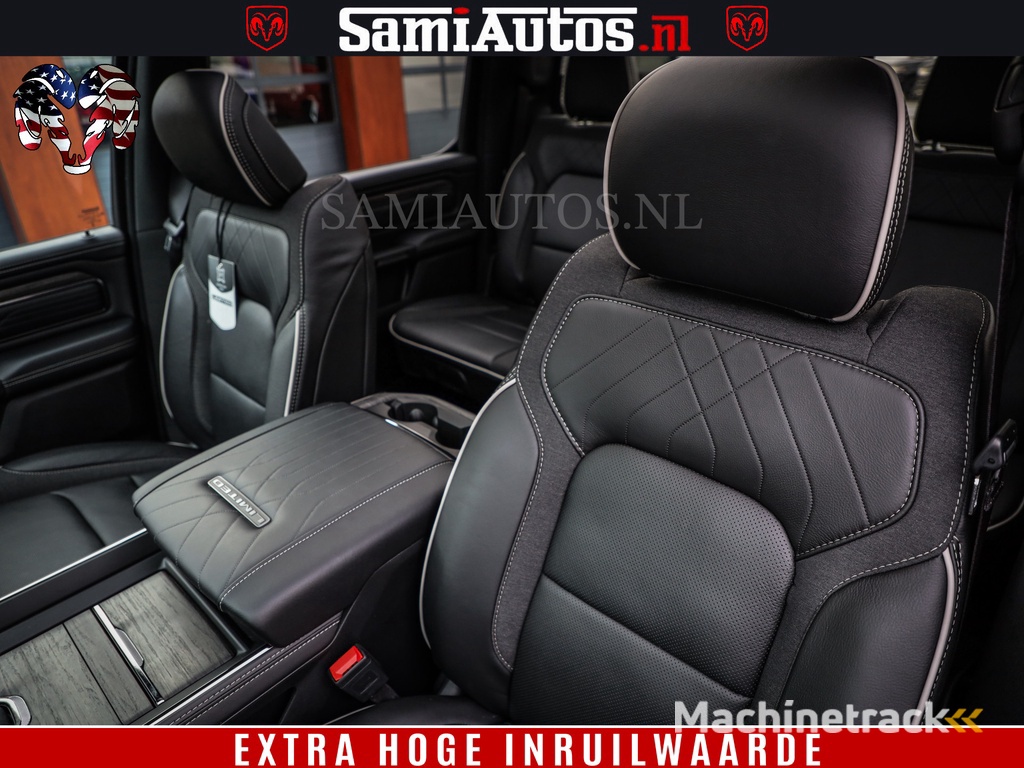 Dodge Ram 1500 Limited Night High Output 540HP 706Nm | Massage + Full Option | De Meest Luxe en Volle Pick-Up in zijn Klasse | Comfortabele Dubbele Cabine met Royale 5 Zitplaatsen | BPM vrij | Nu Leverbaar uit Voorraad | Voorraad Nr 2357 - 5182