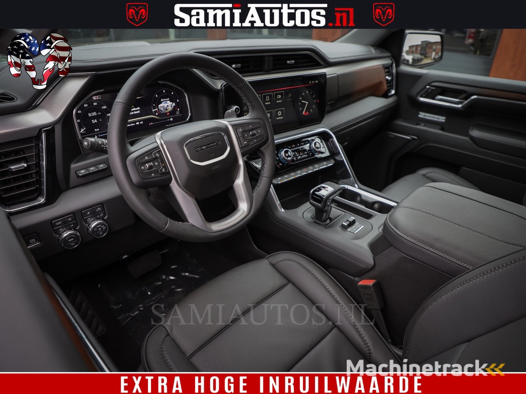 GMC SIERRA DENALI 6.2 V8 426PK Full Option | De Meest Luxe Pick-Up in zijn Klasse | Comfortabele Dubbele Cabine met Royale 5 Zitplaatsen | BPM vrij | Nu Leverbaar uit Voorraad | Voorraad Nr 433794