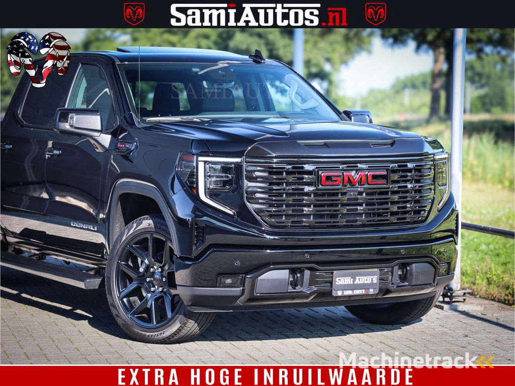 GMC SIERRA DENALI 6.2 V8 426PK Full Option | De Meest Luxe Pick-Up in zijn Klasse | Comfortabele Dubbele Cabine met Royale 5 Zitplaatsen | BPM vrij | Nu Leverbaar uit Voorraad | Voorraad Nr 433794