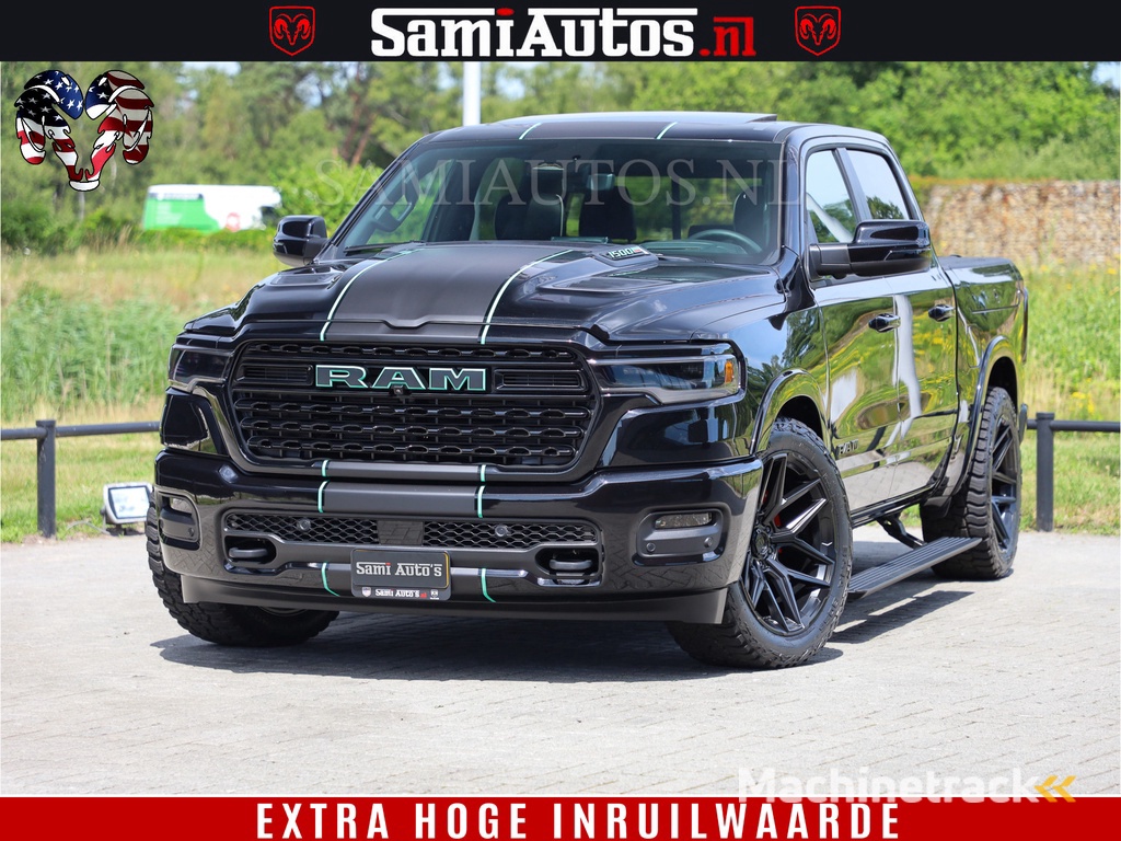 Dodge Ram 1500 Limited H.O 540HP 706Nm | Massage + Full Option | De Meest Luxe en Volle Pick-Up in zijn Klasse | Comfortabele Dubbele Cabine met Royale 5 Zitplaatsen | BPM vrij | Nu Leverbaar uit Voorraad | Voorraad Nr 2304 - 8540