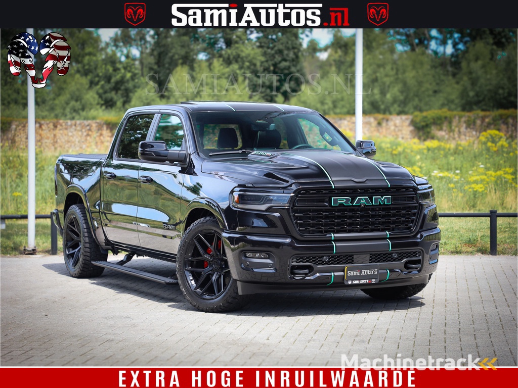 Dodge Ram 1500 Limited H.O 540HP 706Nm | Massage + Full Option | De Meest Luxe en Volle Pick-Up in zijn Klasse | Comfortabele Dubbele Cabine met Royale 5 Zitplaatsen | BPM vrij | Nu Leverbaar uit Voorraad | Voorraad Nr 2304 - 8540