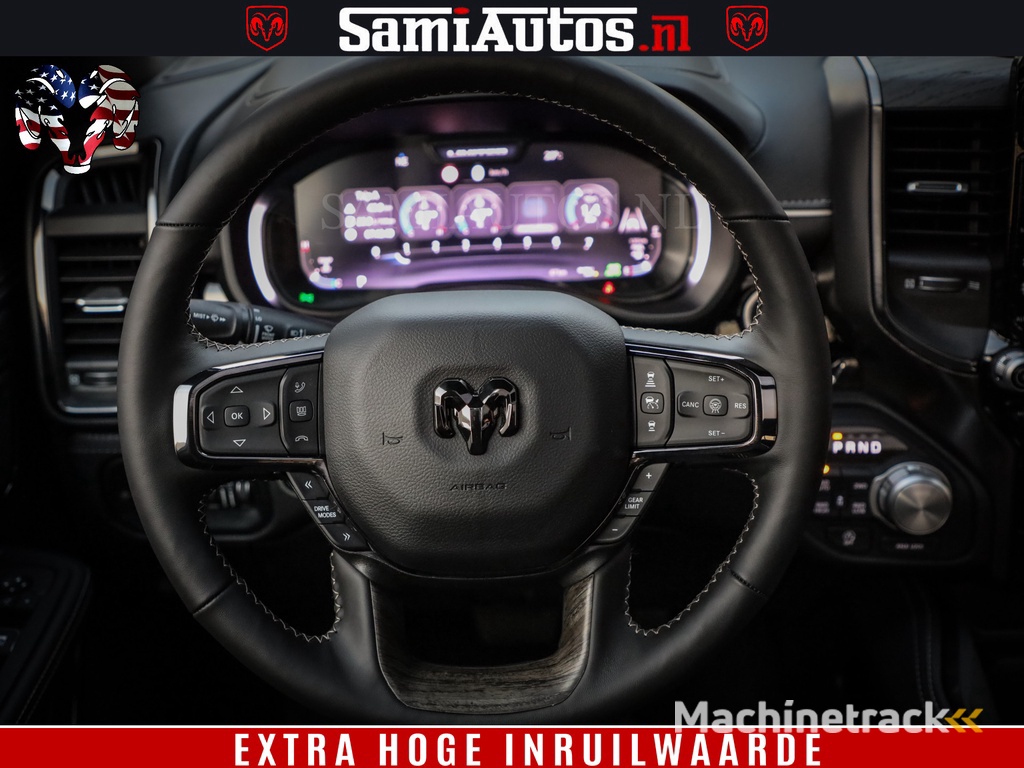 Dodge Ram 1500 Limited H.O 540HP 706Nm | Massage + Full Option | De Meest Luxe en Volle Pick-Up in zijn Klasse | Comfortabele Dubbele Cabine met Royale 5 Zitplaatsen | BPM vrij | Nu Leverbaar uit Voorraad | Voorraad Nr 2304 - 8540