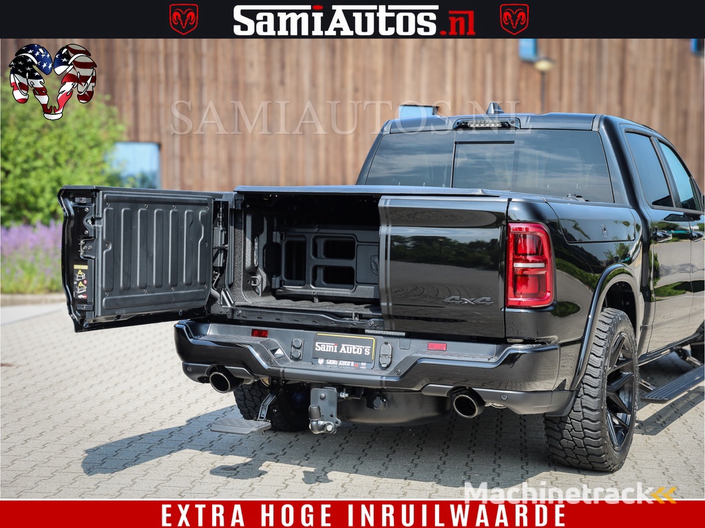 Dodge Ram 1500 Limited Night High Output 540HP 706Nm | Massage + Full Option | De Meest Luxe en Volle Pick-Up in zijn Klasse | Comfortabele Dubbele Cabine met Royale 5 Zitplaatsen | BPM vrij | Nu Leverbaar uit Voorraad | Voorraad Nr 2334 - 5409