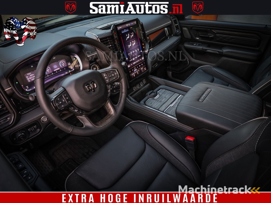 Dodge Ram 1500 Limited Night H.O 540HP 706Nm | Massage + Full Option | De Meest Luxe en Volle Pick-Up in zijn Klasse | Comfortabele Dubbele Cabine met Royale 5 Zitplaatsen | BPM vrij | Nu Leverbaar uit Voorraad | Voorraad Nr 2370 - 5411