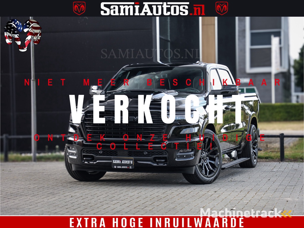 Dodge RAM 1500 Night Premium | Full Option | De Meest Luxe Pick-Up in zijn Klasse | Comfortabele Dubbele Cabine met Royale 5 Zitplaatsen | BPM vrij | Nu Leverbaar uit Voorraad | Voorraad Nr 2283 - 3326