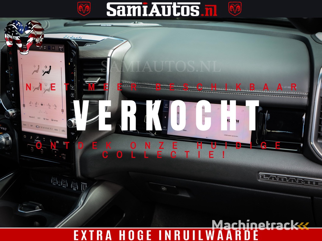 Dodge RAM 1500 Night Premium | Full Option | De Meest Luxe Pick-Up in zijn Klasse | Comfortabele Dubbele Cabine met Royale 5 Zitplaatsen | BPM vrij | Nu Leverbaar uit Voorraad | Voorraad Nr 2283 - 3326