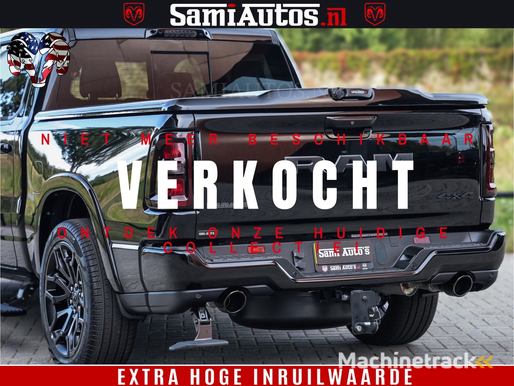 Dodge RAM 1500 Night Premium | Full Option | De Meest Luxe Pick-Up in zijn Klasse | Comfortabele Dubbele Cabine met Royale 5 Zitplaatsen | BPM vrij | Nu Leverbaar uit Voorraad | Voorraad Nr 2283 - 3326