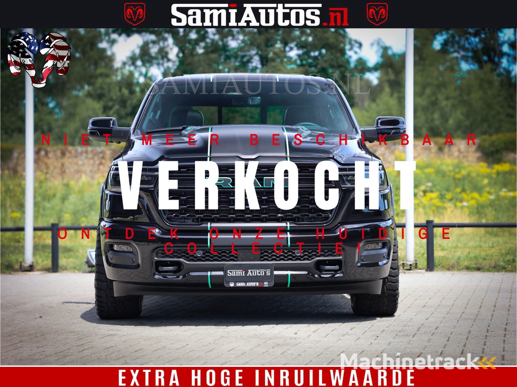 Dodge Ram 1500 Limited H.O 540HP 706Nm | Massage + Full Option | De Meest Luxe en Volle Pick-Up in zijn Klasse | Comfortabele Dubbele Cabine met Royale 5 Zitplaatsen | BPM vrij | Nu Leverbaar uit Voorraad | Voorraad Nr 2332 - 5179
